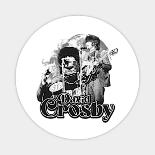 David Crosby Concert White Magnet